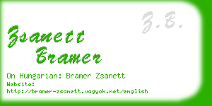 zsanett bramer business card